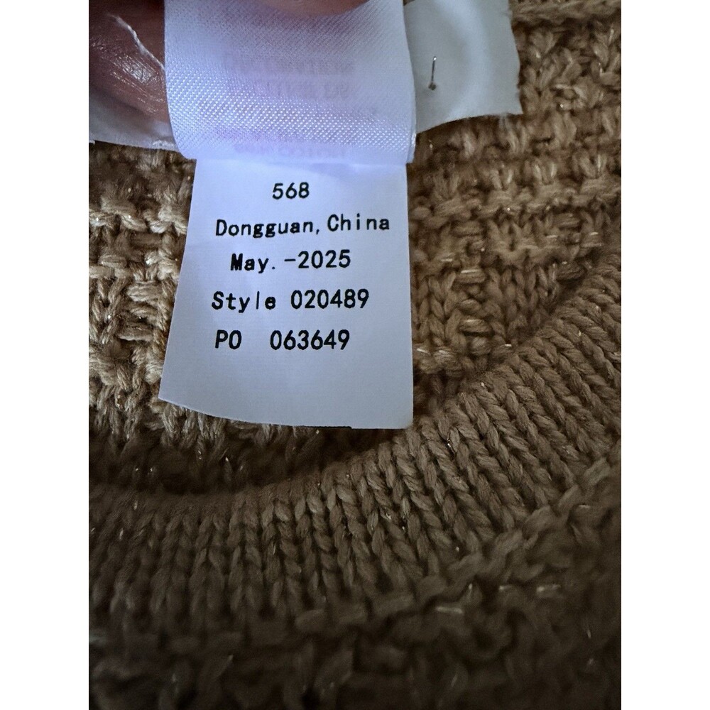 Lilly Pulitzer Rhysa Bow Accent Sweater Dress Rattan Metallic Marl Size XS NWOT - Picture 5 of 8